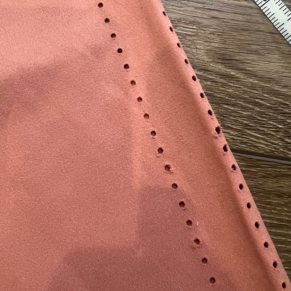 Gymshark Laser Cut Leggings, Peach, High-rise, Size Medium, Womens - Picture 10 of 13